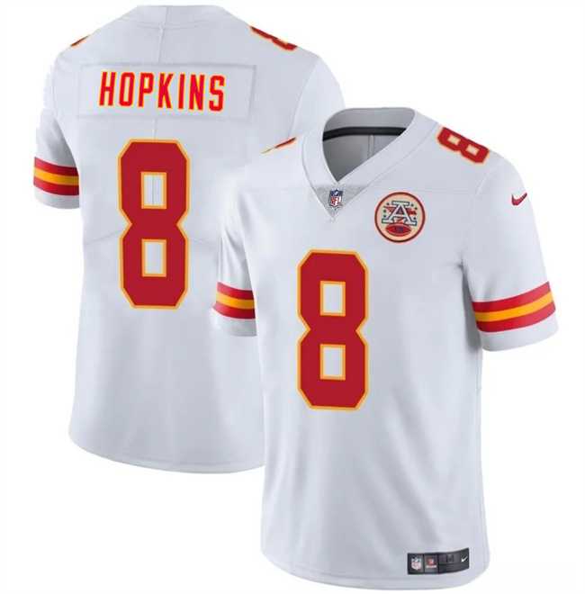 Men & Women & Youth Kansas City Chiefs #8 DeAndre Hopkins White Vapor Untouchable Limited Stitched Jersey->kansas city chiefs->NFL Jersey